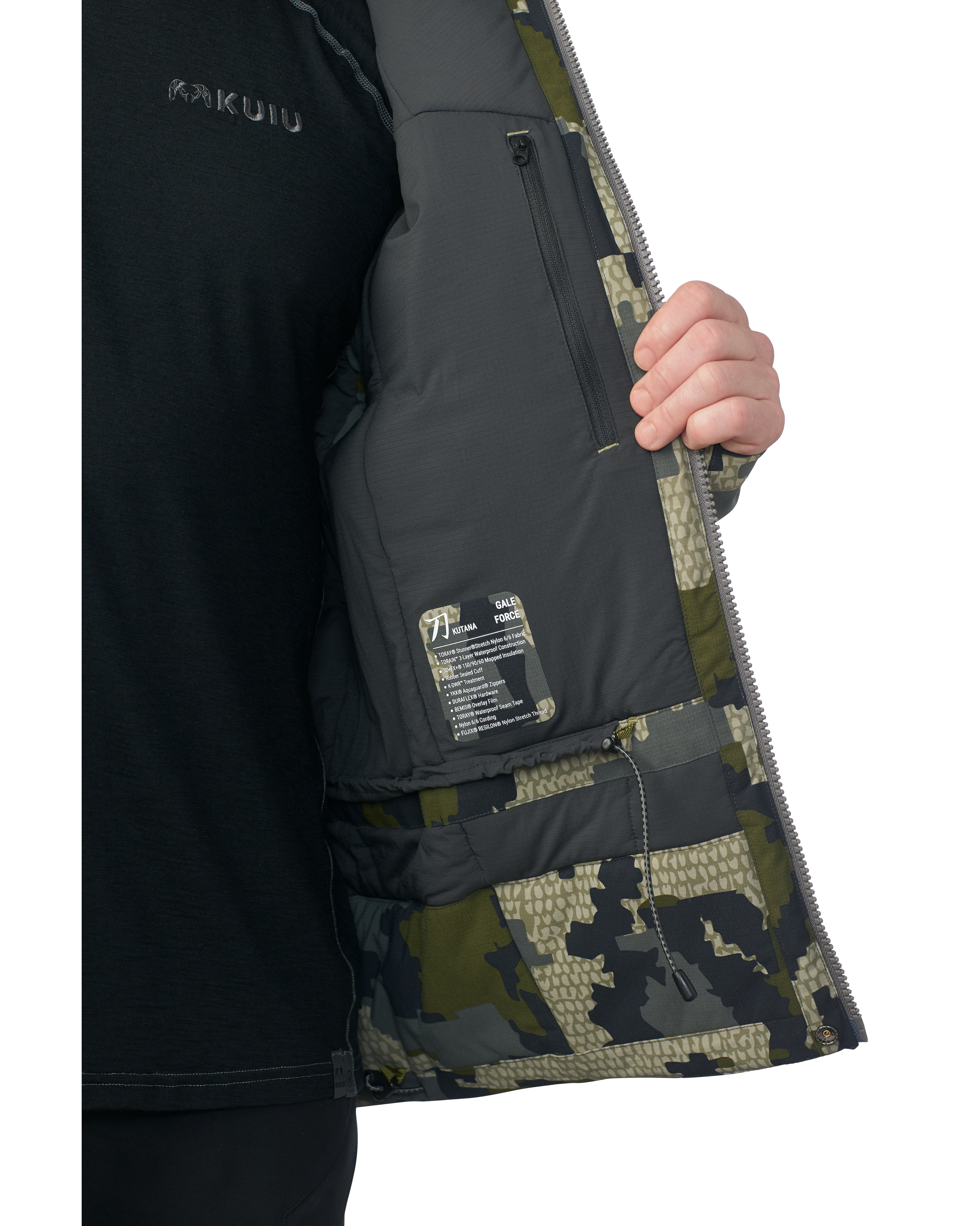 KUIU Kutana Gale Force Hooded Jacket | Verde - Image 10
