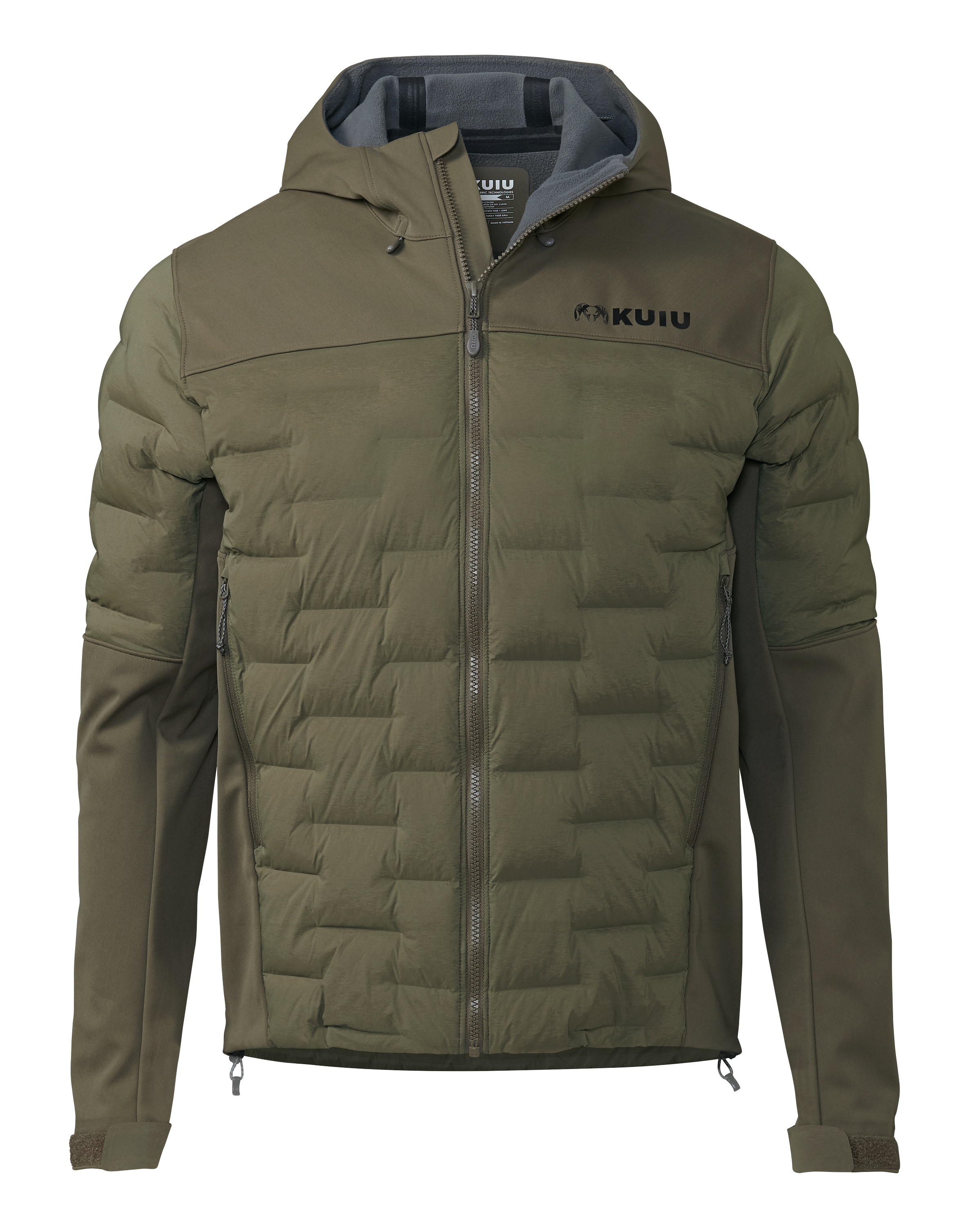 Axis Thermal Hybrid Hooded Jacket | Ash