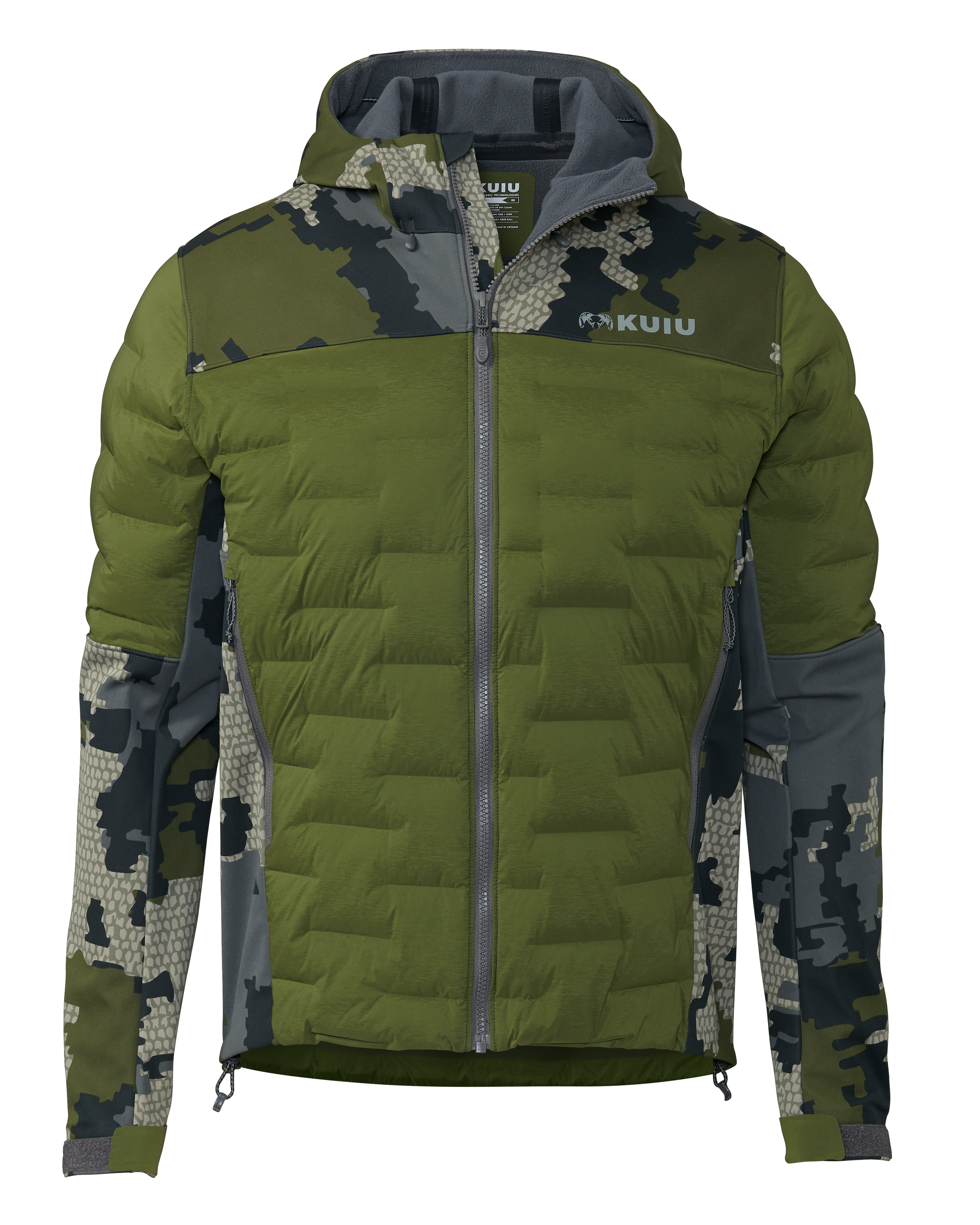 Axis Thermal Hybrid Hooded Jacket | Verde