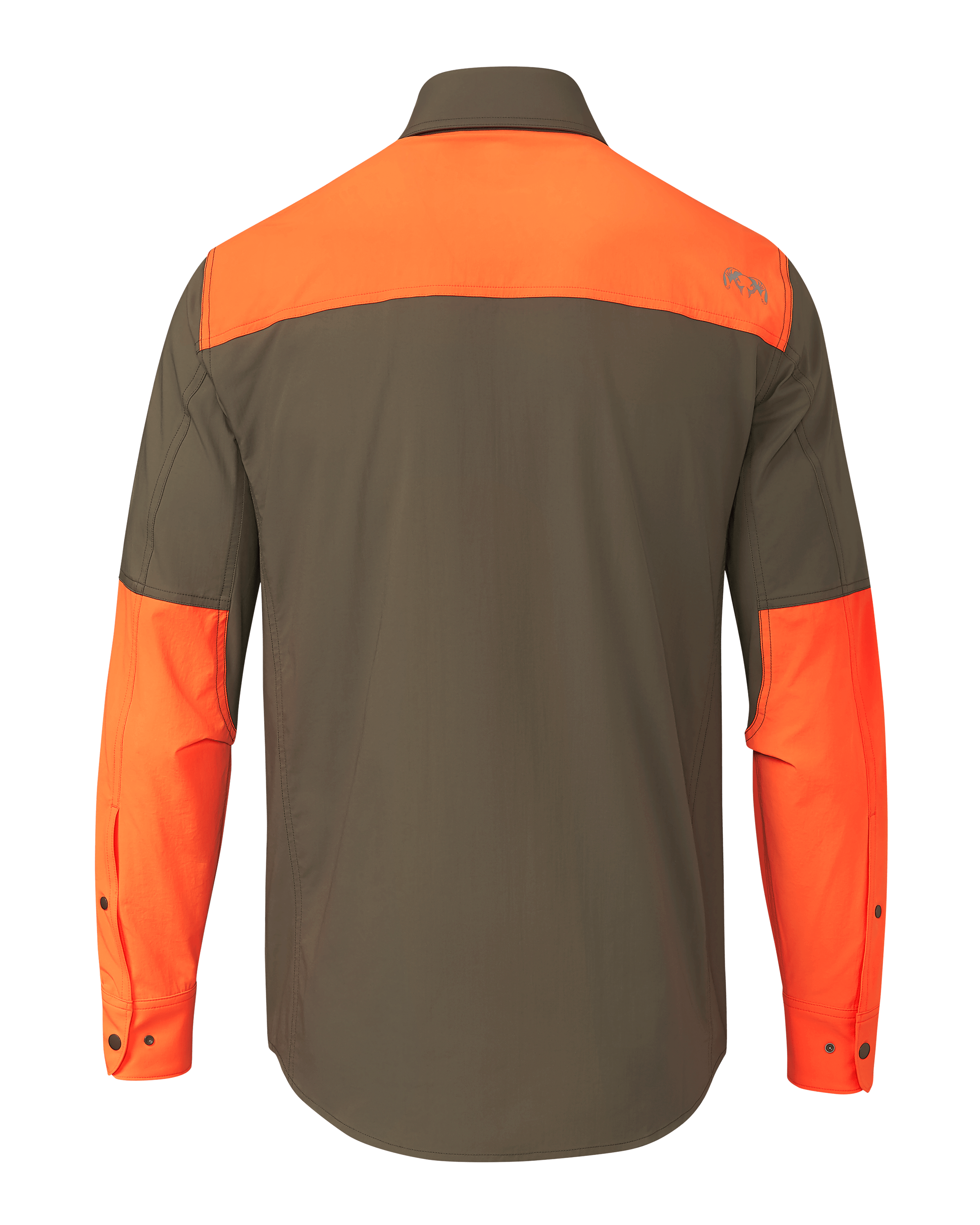 Upland Sporter Shirt | Major Brown/Blaze Orange - Image 2