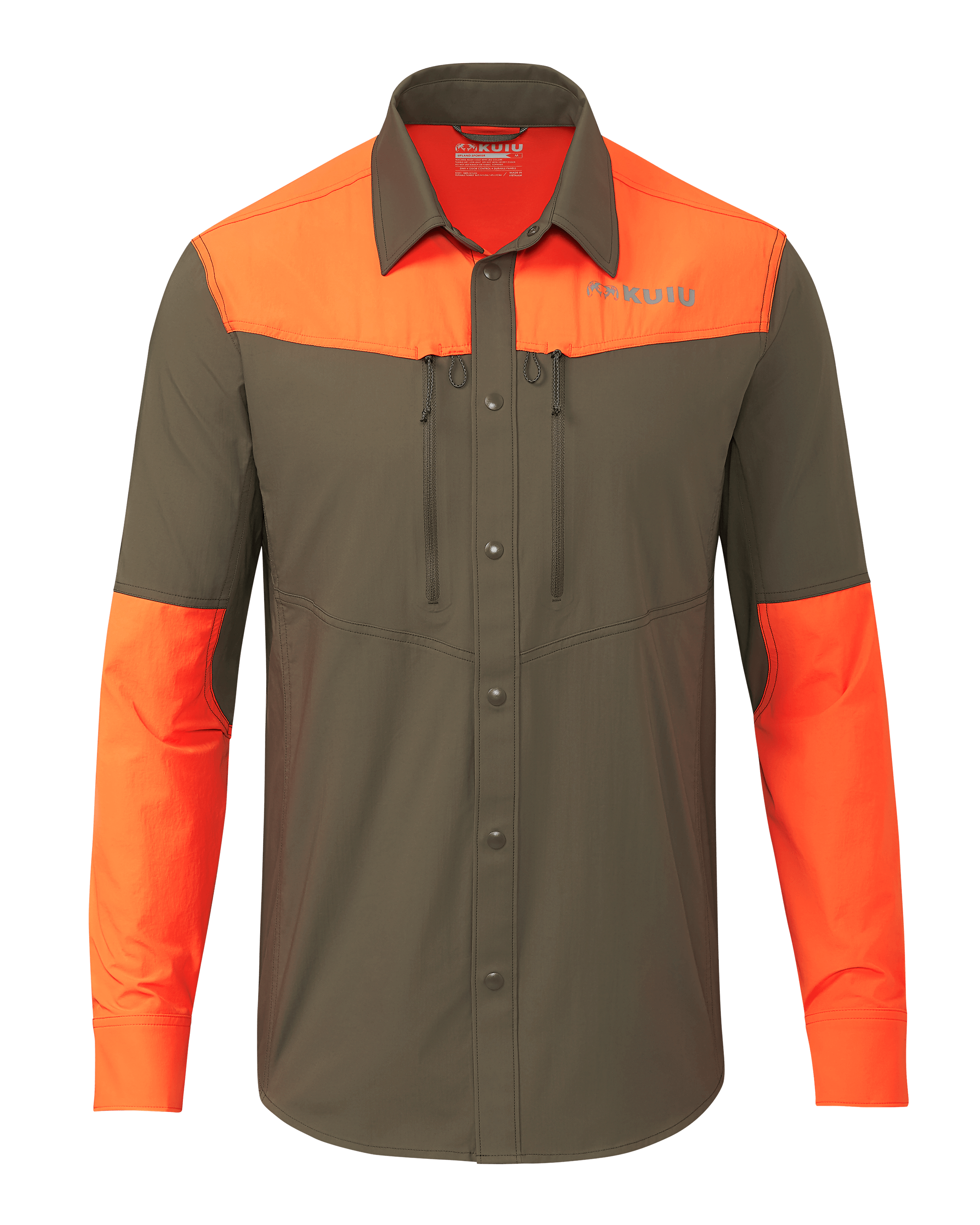 Upland Sporter Shirt | Major Brown/Blaze Orange