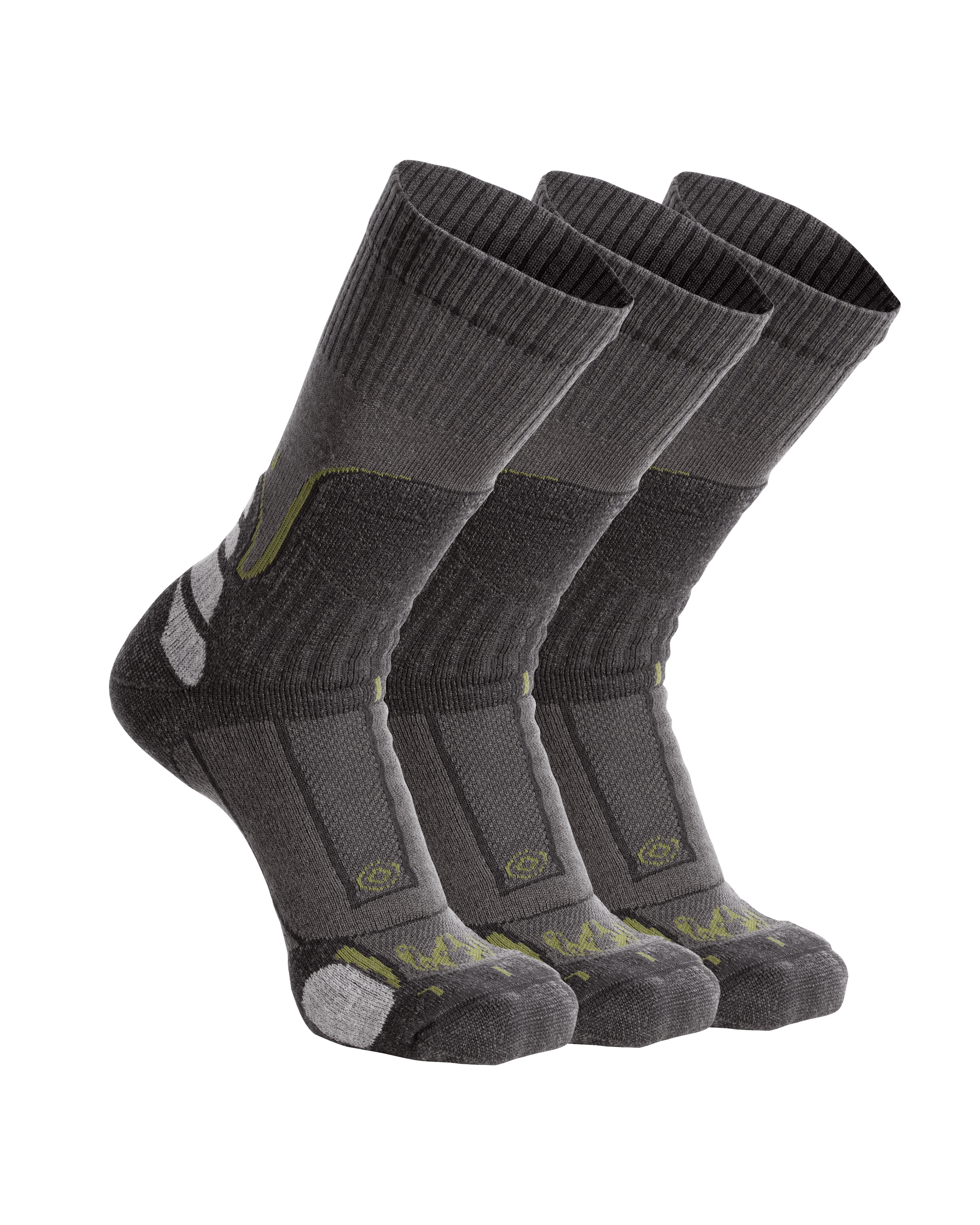 ULTRA Merino Midweight Mountain Sock 3-Pair Pack | Grey Green