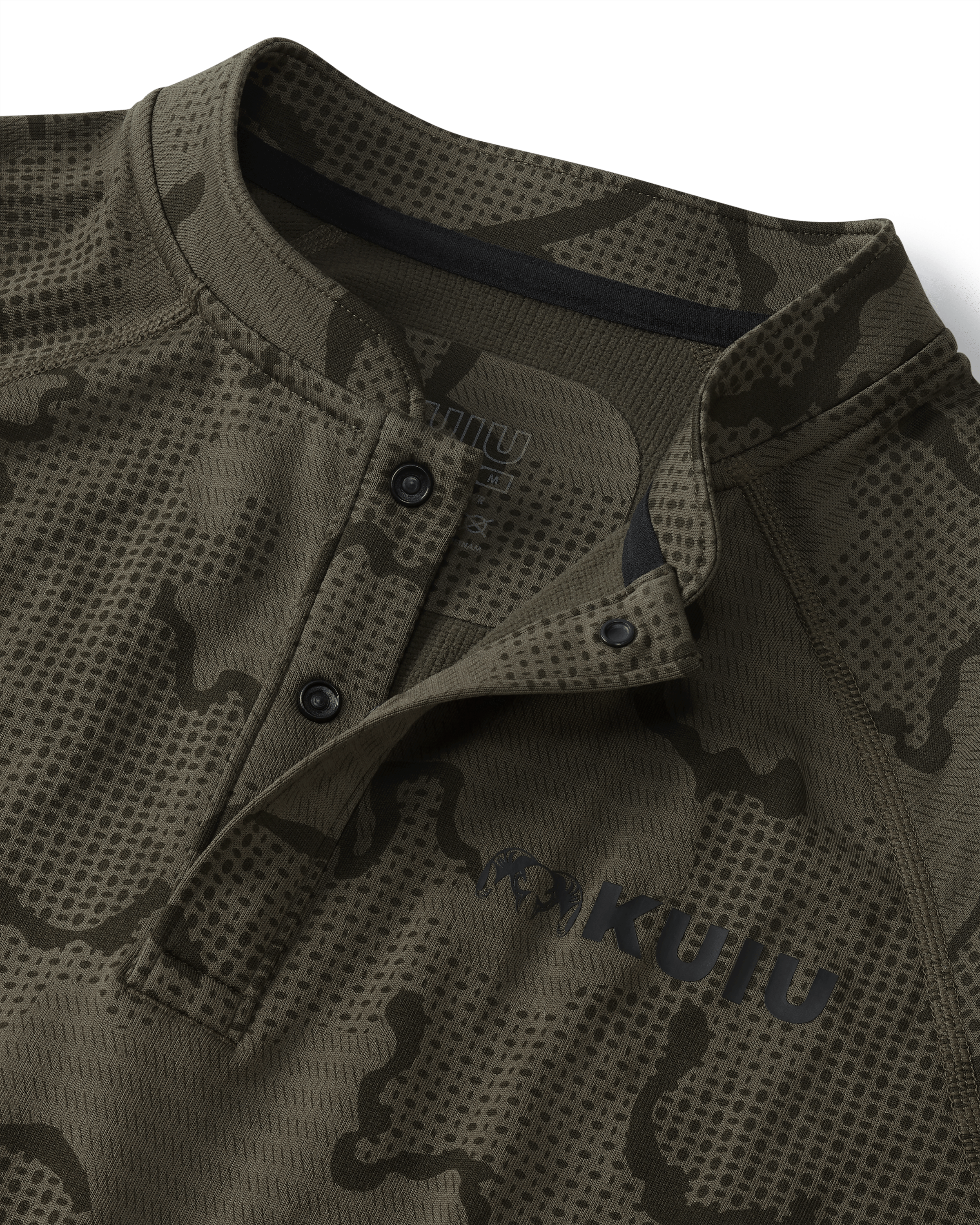 Ridgepoint Fleece Henley | Ash Tonal - Image 3