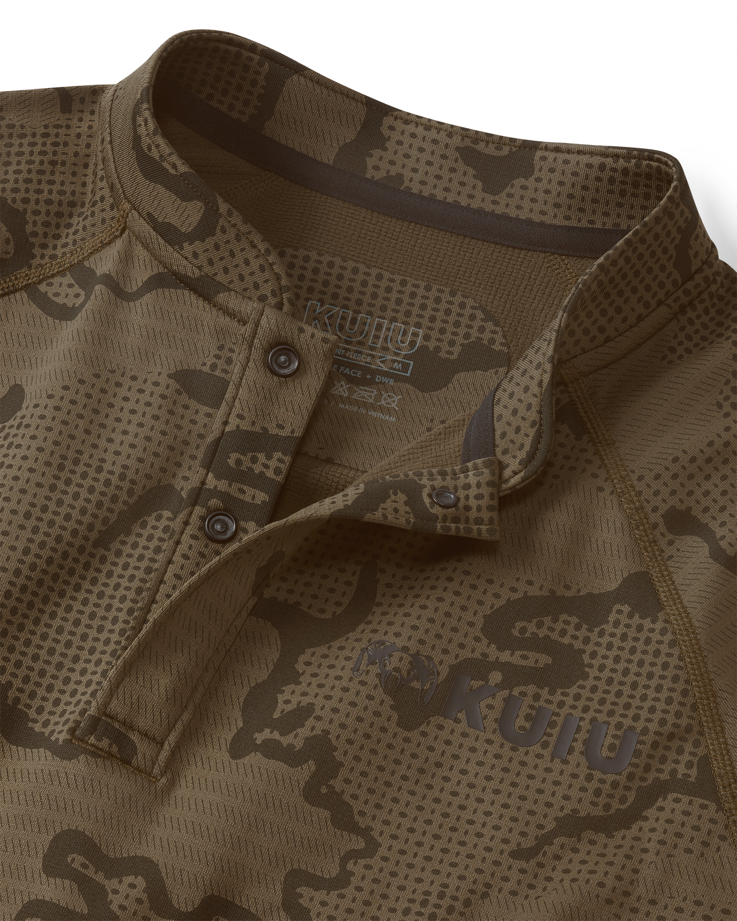 Ridgepoint Fleece Henley | Coyote Brown Tonal - Image 3