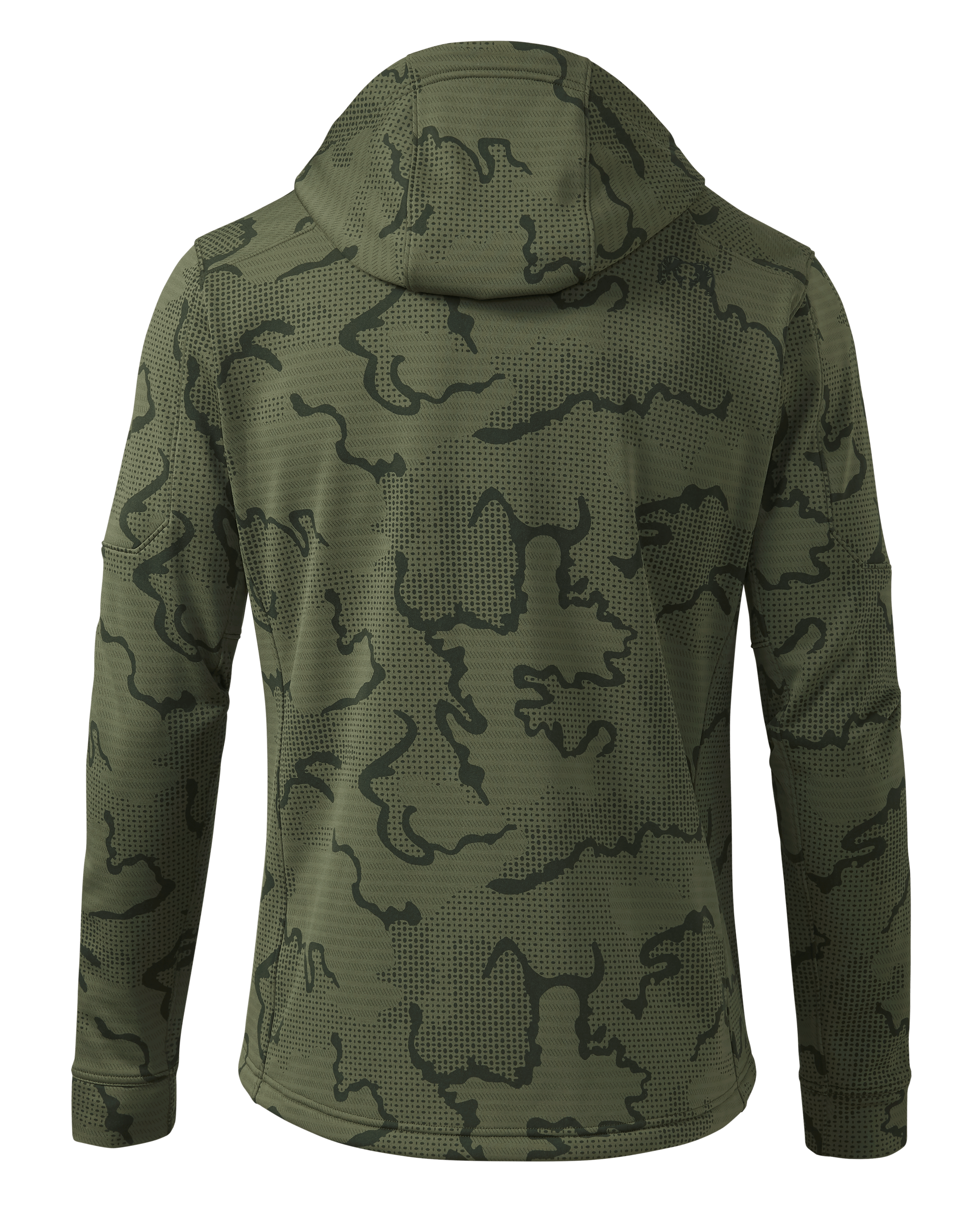 Alternative view of Ridgepoint Fleece Hoodie | Olive Tonal