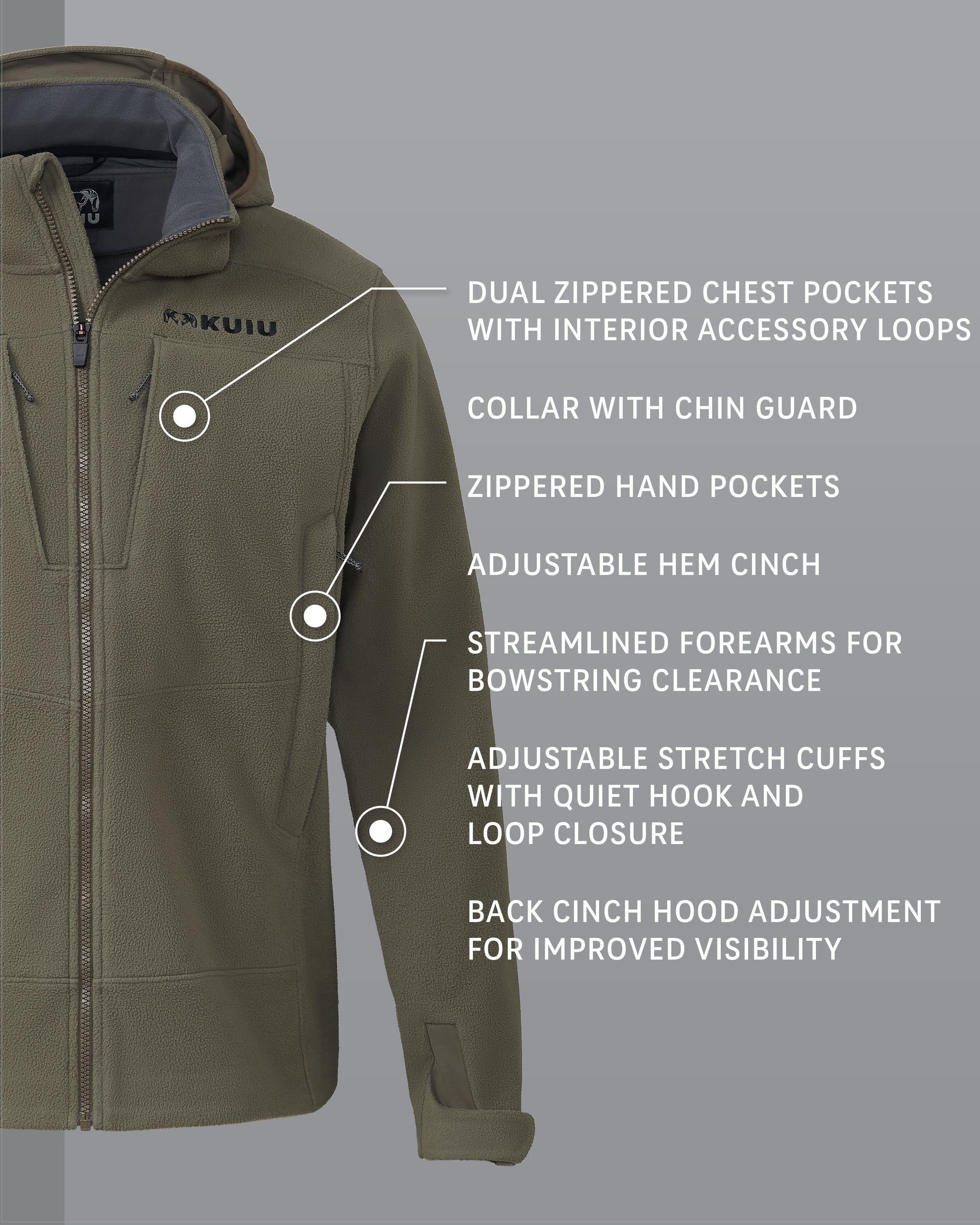 Outlet KUIU Proximity LT Hooded Jacket | Ash - Image 2