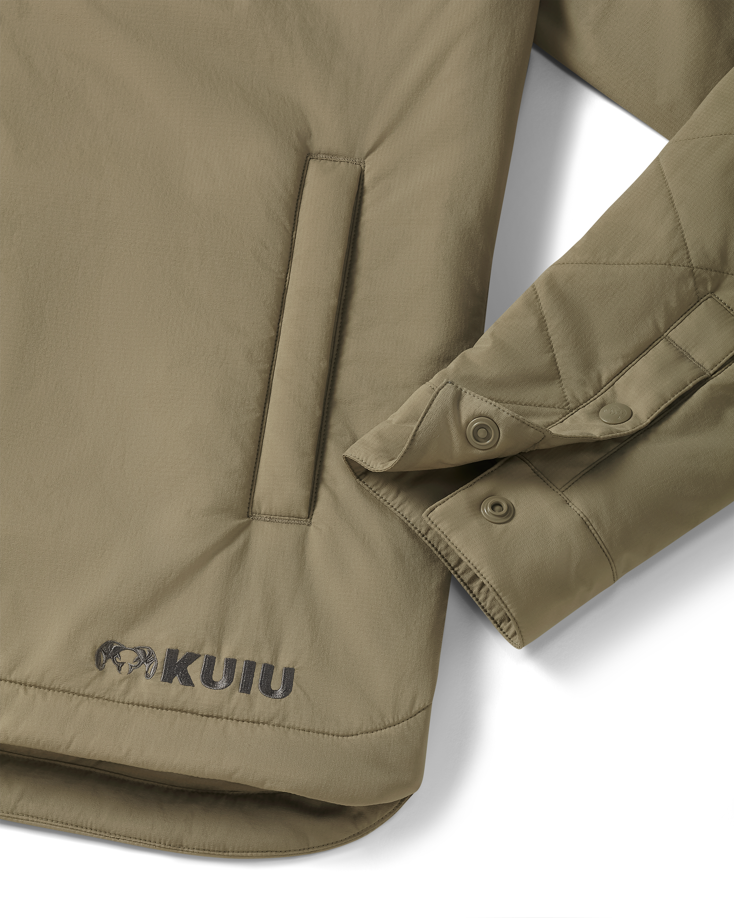 Alternative view of Base Camp Insulated Snap Shirt | Khaki