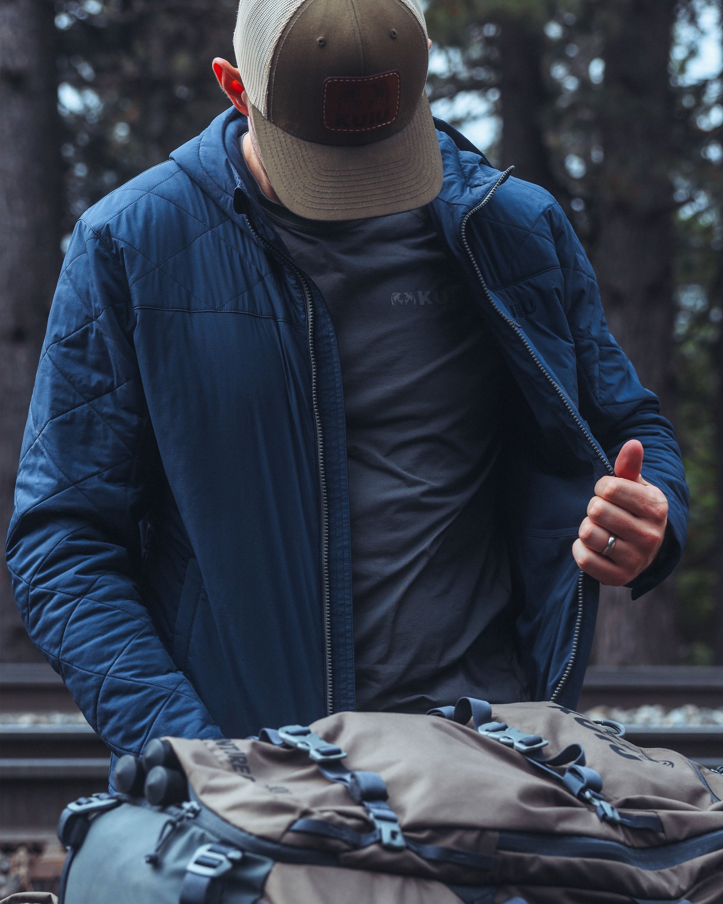 Outlet Granby Hooded Jacket | Gunmetal - Image 8