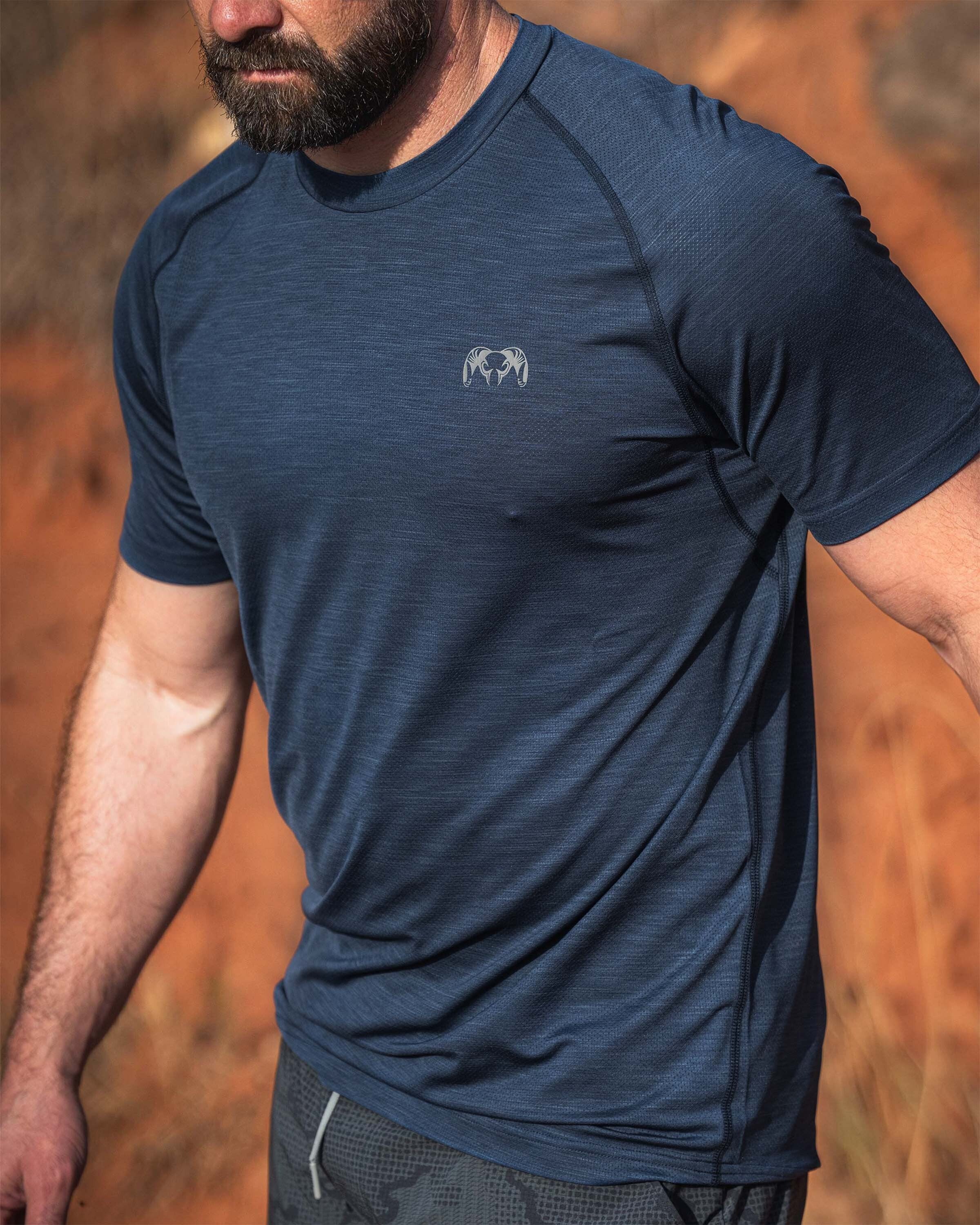 EnduroMesh SS Crew | Midnight Blue Heather - Image 3