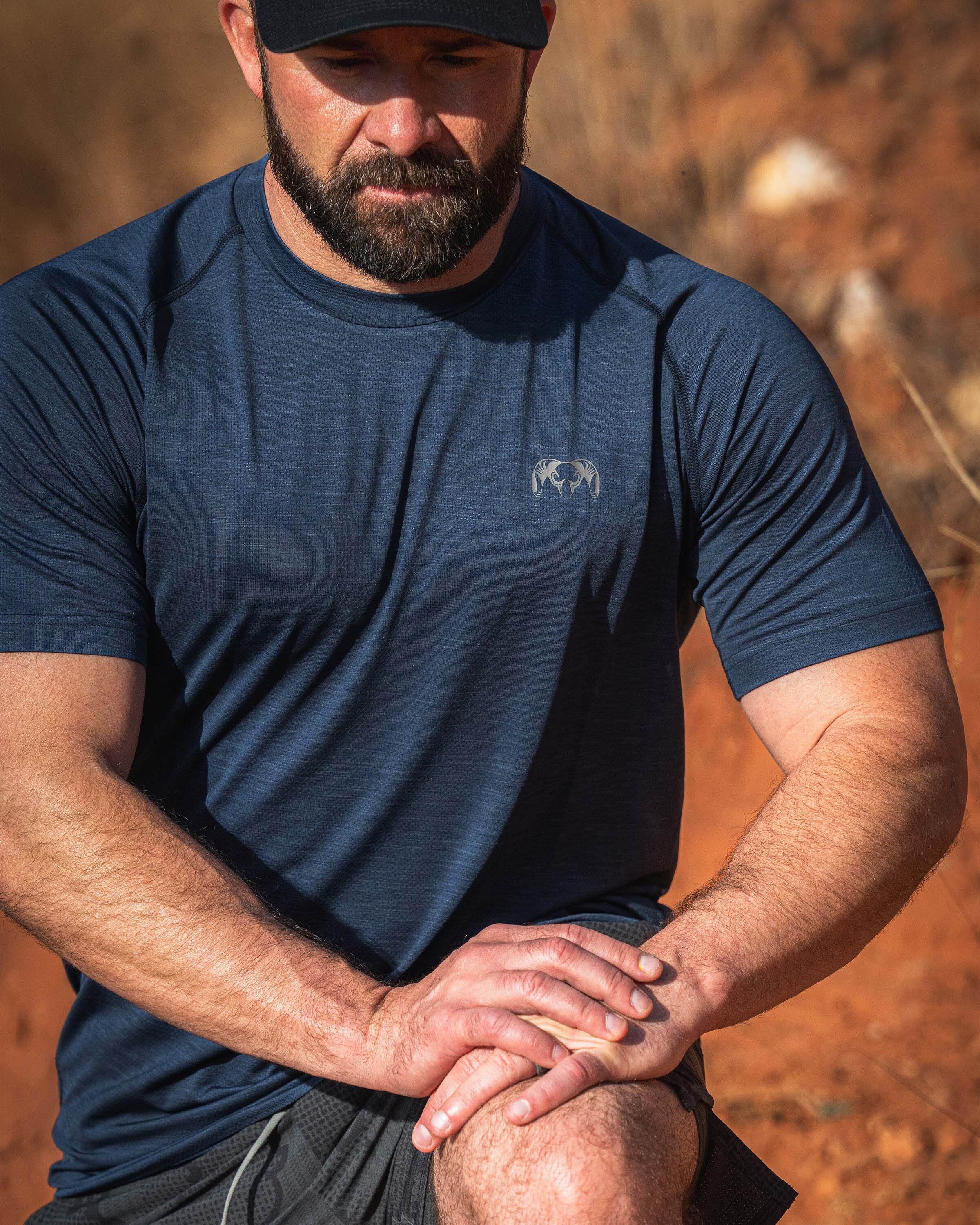 EnduroMesh SS Crew | Midnight Blue Heather - Image 4