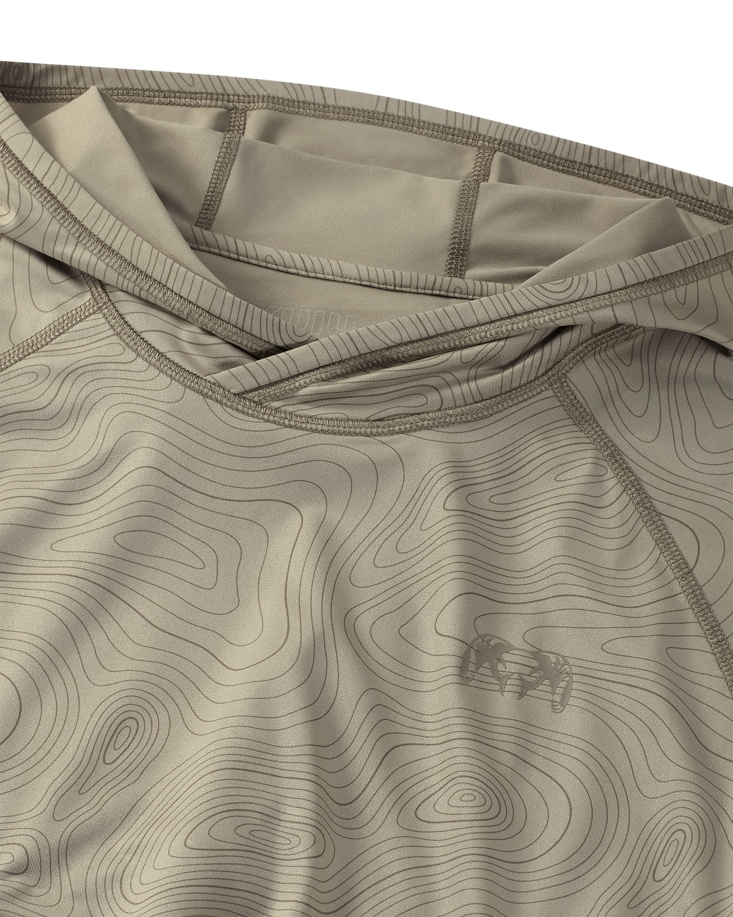 Gila LS Hoodie Topo | Bone Topo Print - Image 3