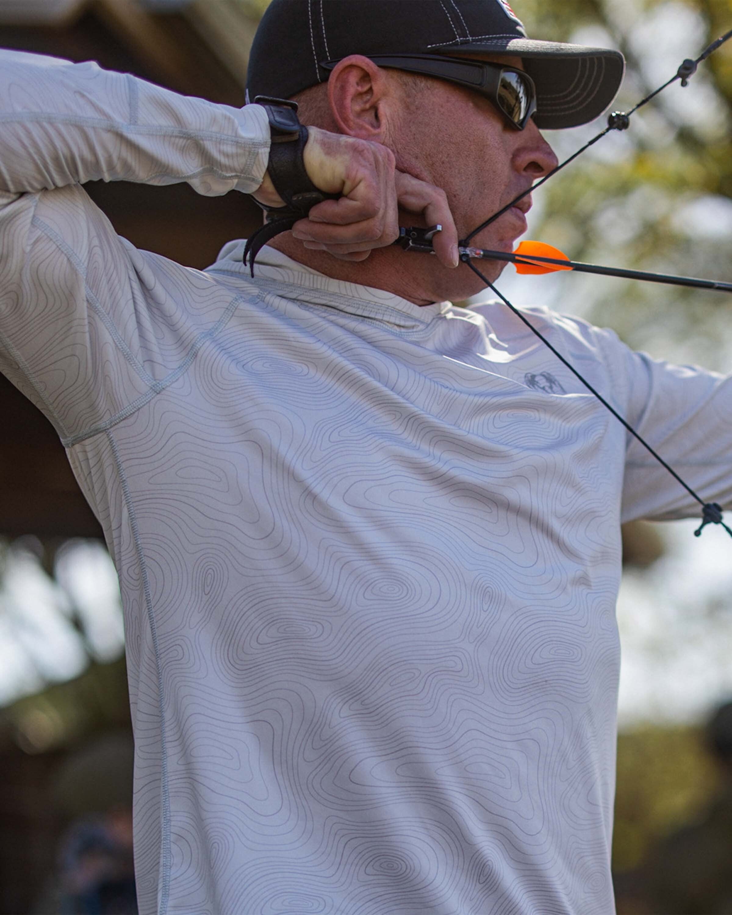 Alternative view of Gila LS Hoodie Topo | Skyline Topo Print