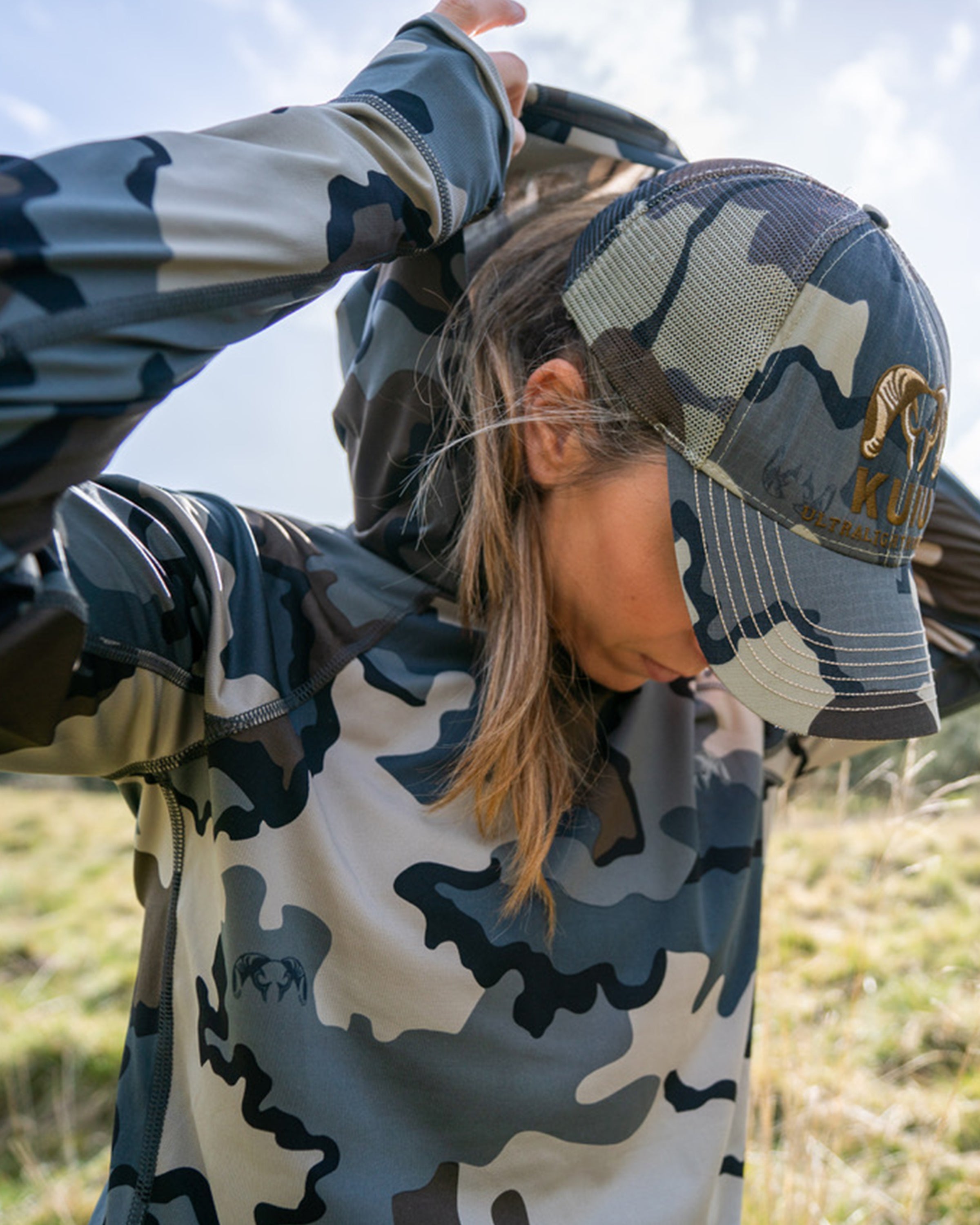 Women's Gila LS Hoodie | Verde - Image 7