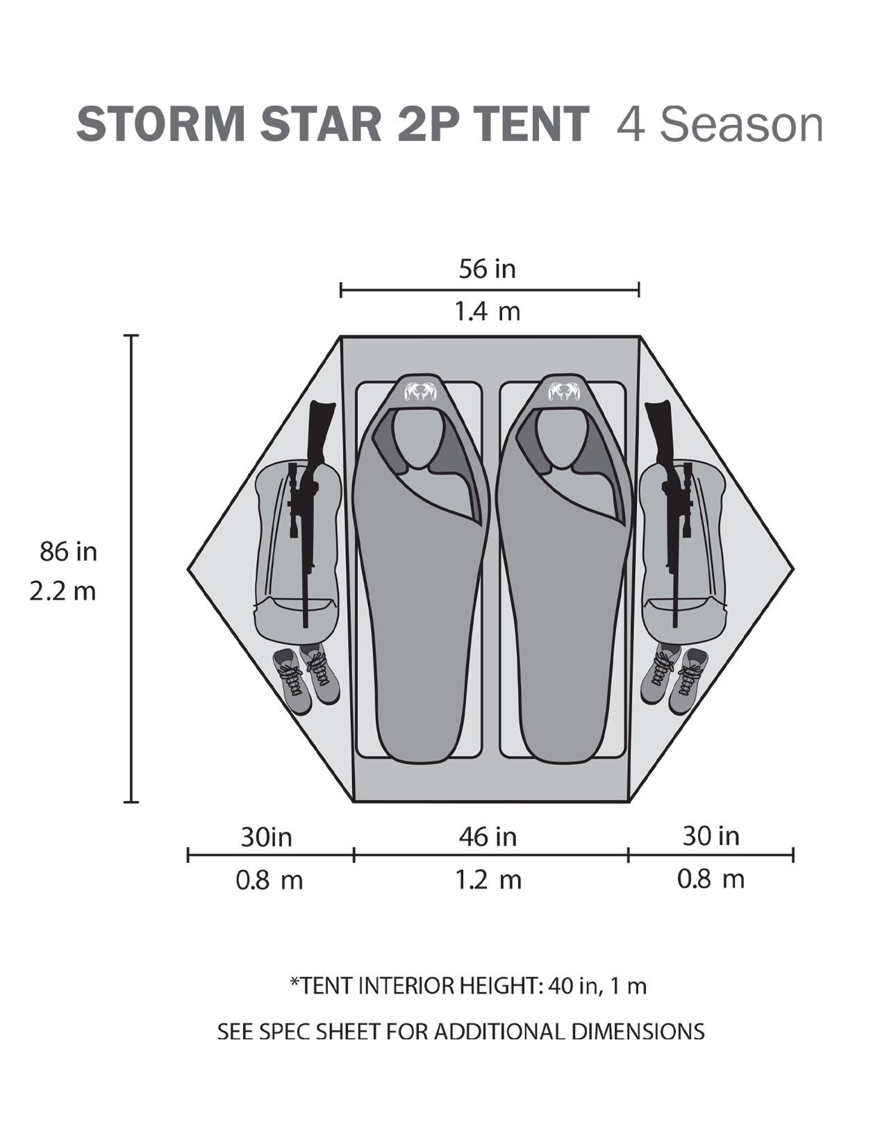 Storm Star 2 Person Tent Set | Major Brown - Image 14